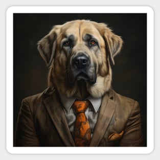 Anatolian Shepherd Dog in Suit Sticker